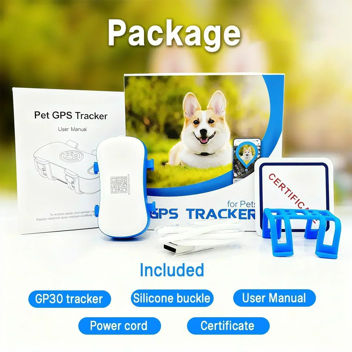 WANWAYTECH 4G GPS Tracker for Dogs and Cats Real-Time Tracking