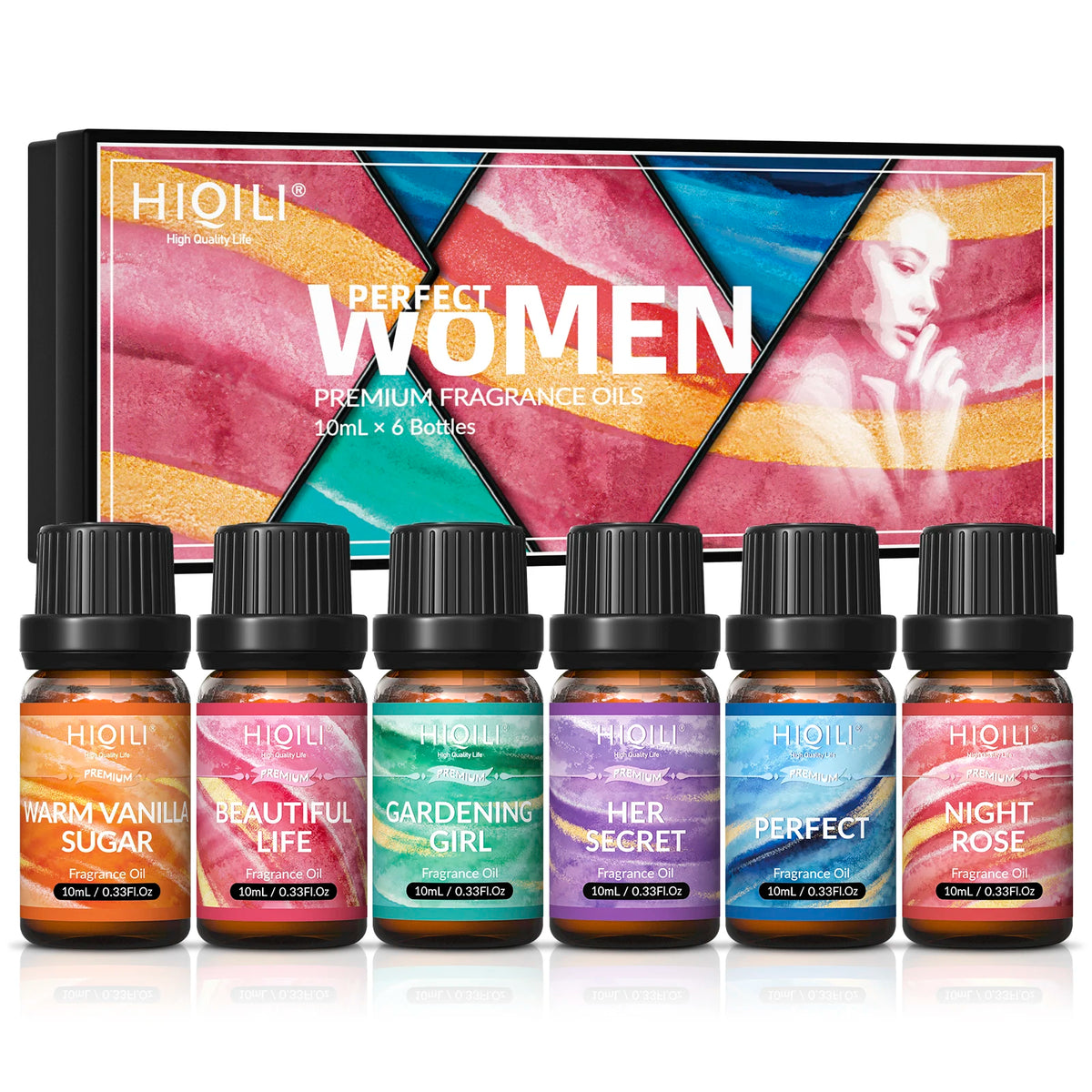 HIQILI Fragrance Oil Set for Aromatherapy and DIY Crafts
