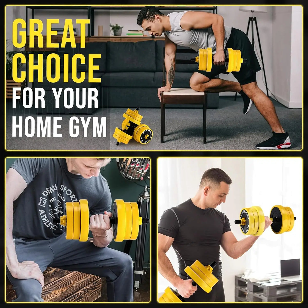 Adjustable Dumbbell and Barbell Set for Strength Training