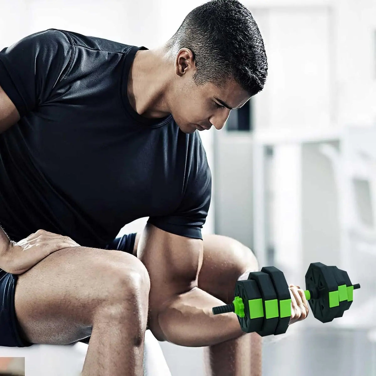 Adjustable Kettlebell and Dumbbell Set with Durable Iron Handle
