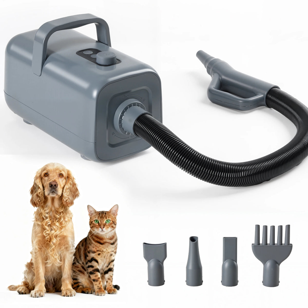 JHK Pet Grooming Vacuum Kit With Adjustable Temperature Blow Dryer