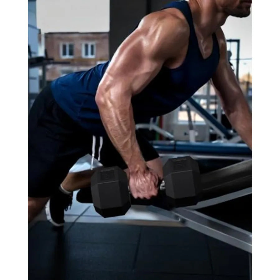 Adjustable Hex Dumbbell Pair for Strength Training and Home Fitness