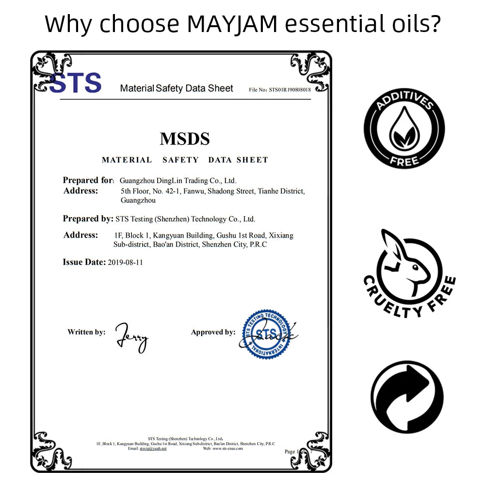 MAYJAM Essential Oils Set For Diffusers Humidifiers And Aromatherapy