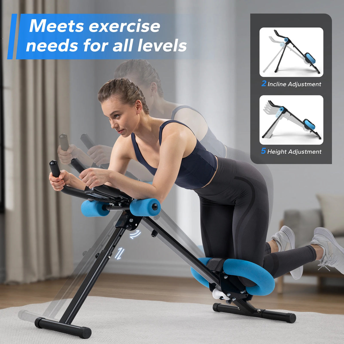 MERACH Adjustable Abdominal Trainer Machine for Core Workouts