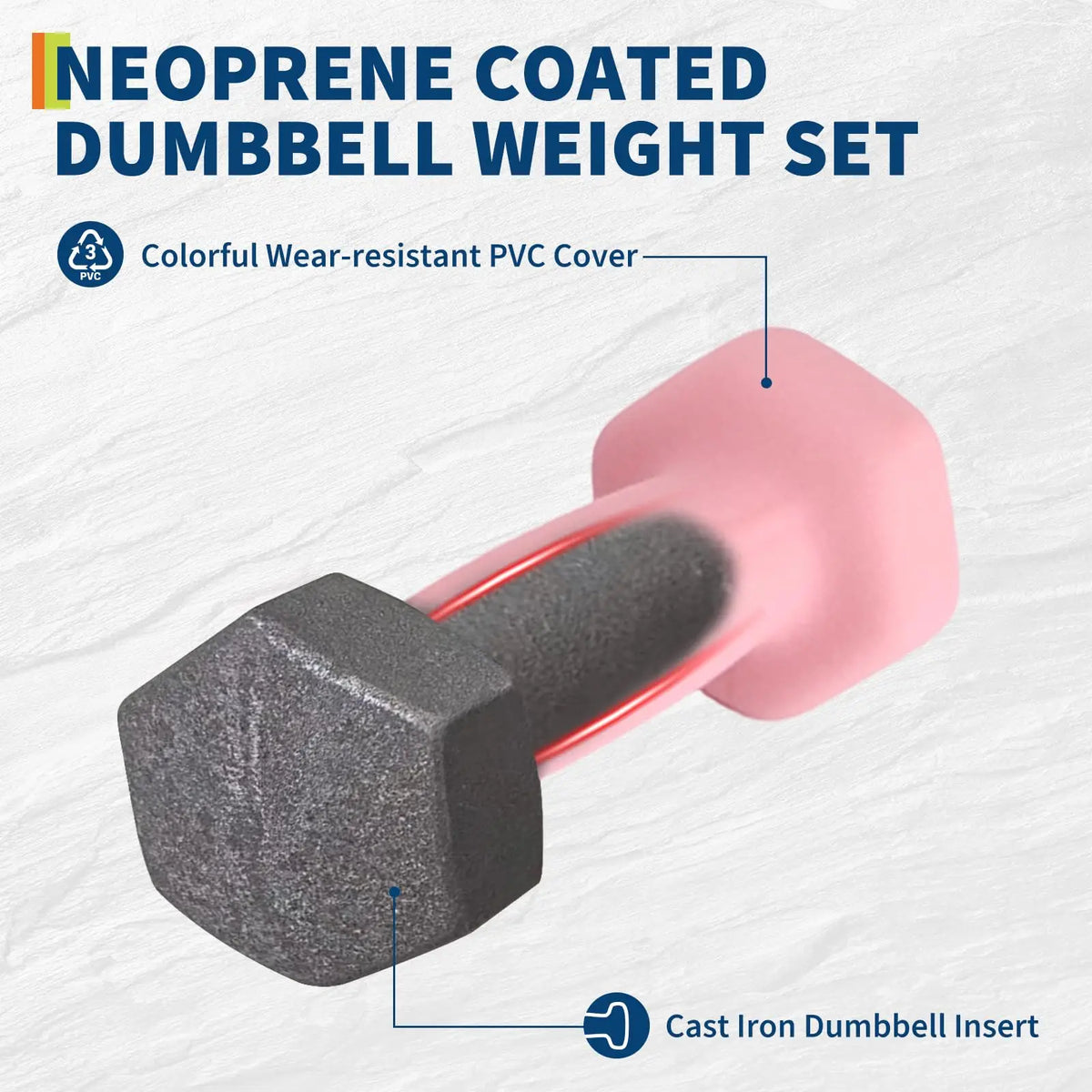 Neoprene Dumbbell Set for Home Gym Strength Training