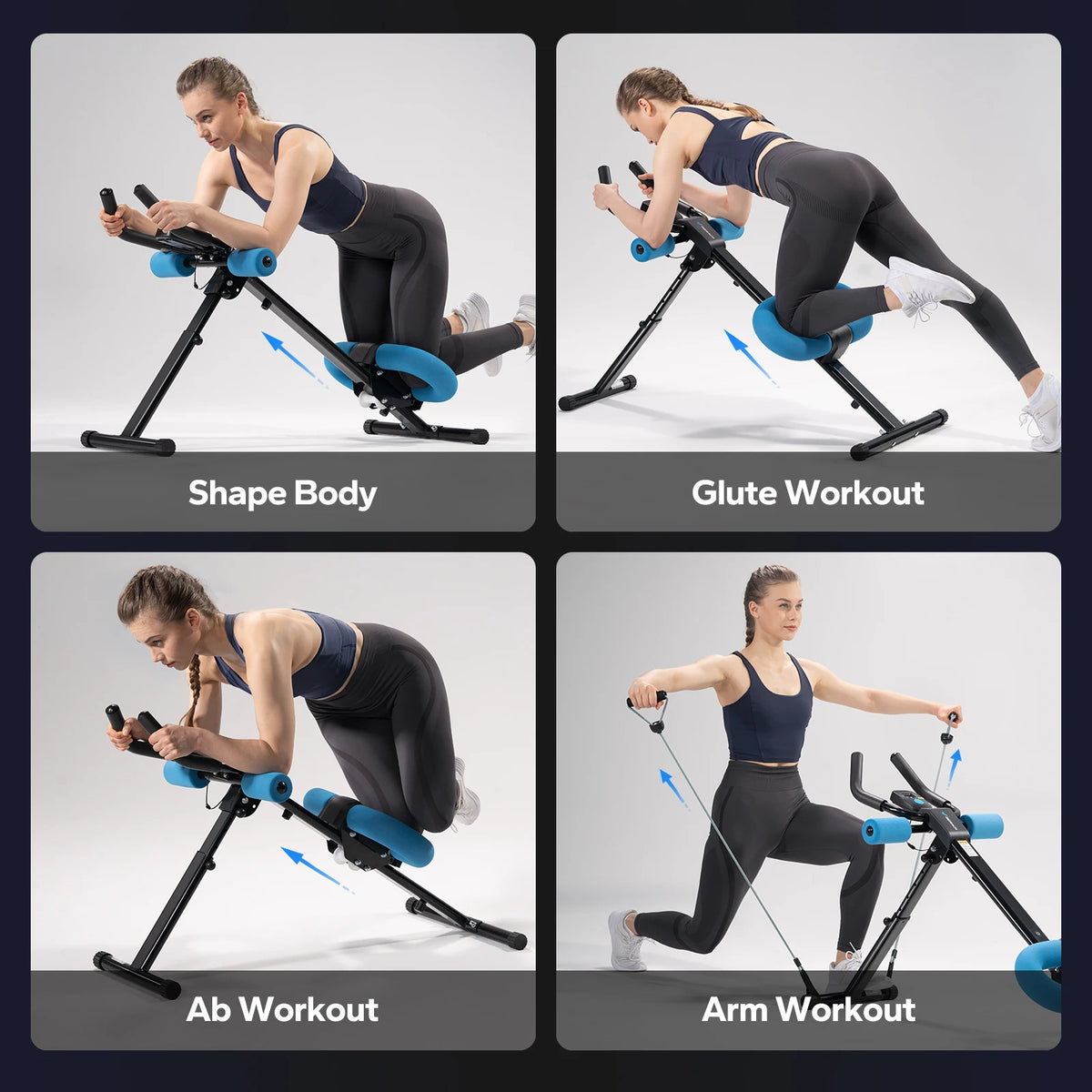 MERACH Adjustable Abdominal Trainer Machine for Core Workouts