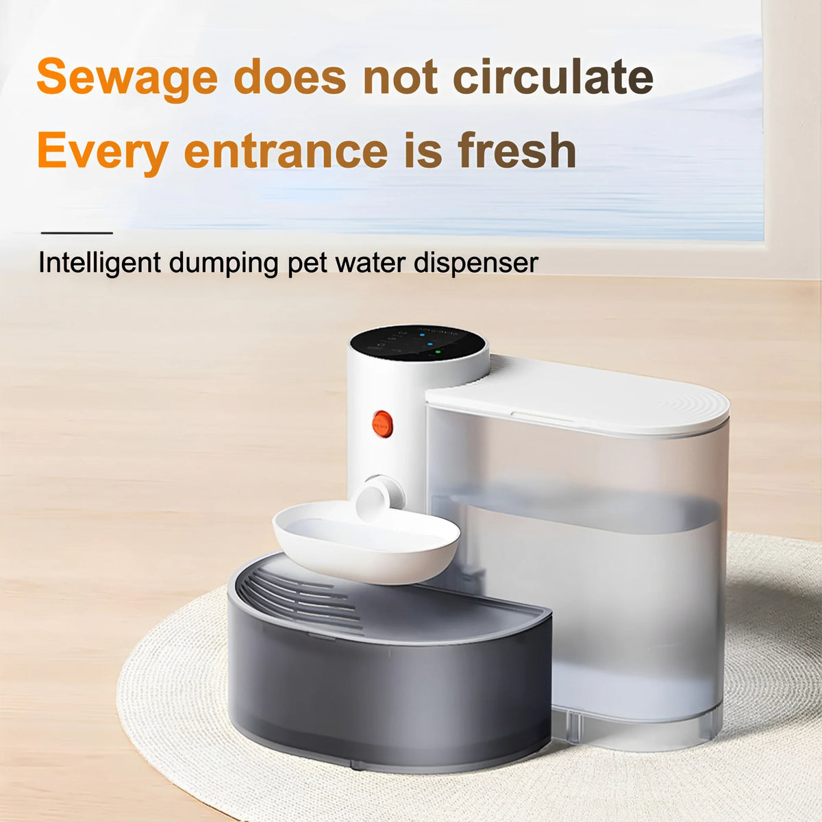 Automatic Stainless Steel Pet Water Dispenser With Purifying Bowl