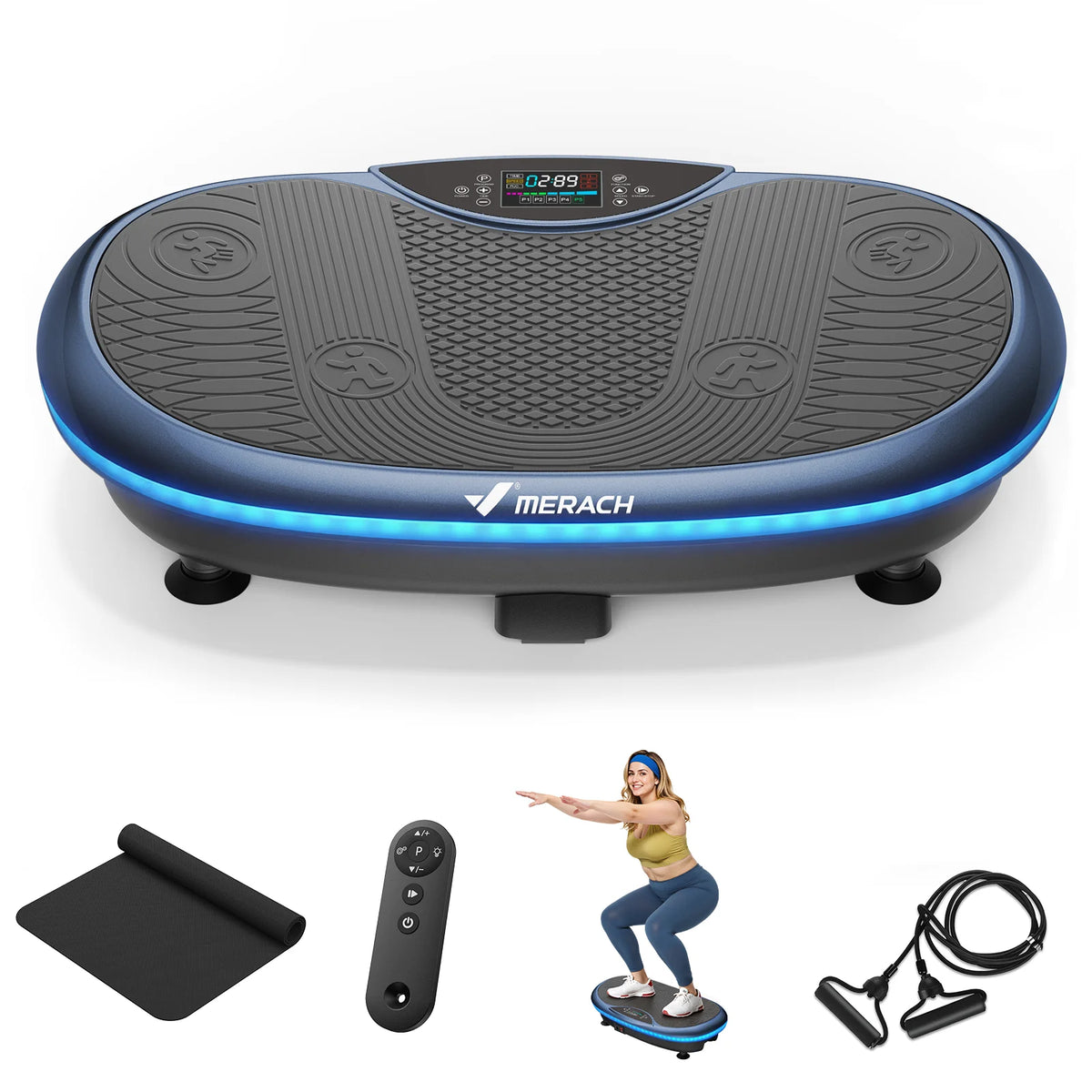 Merach 4D Vibration Plate Exercise Machine Full Body Workout