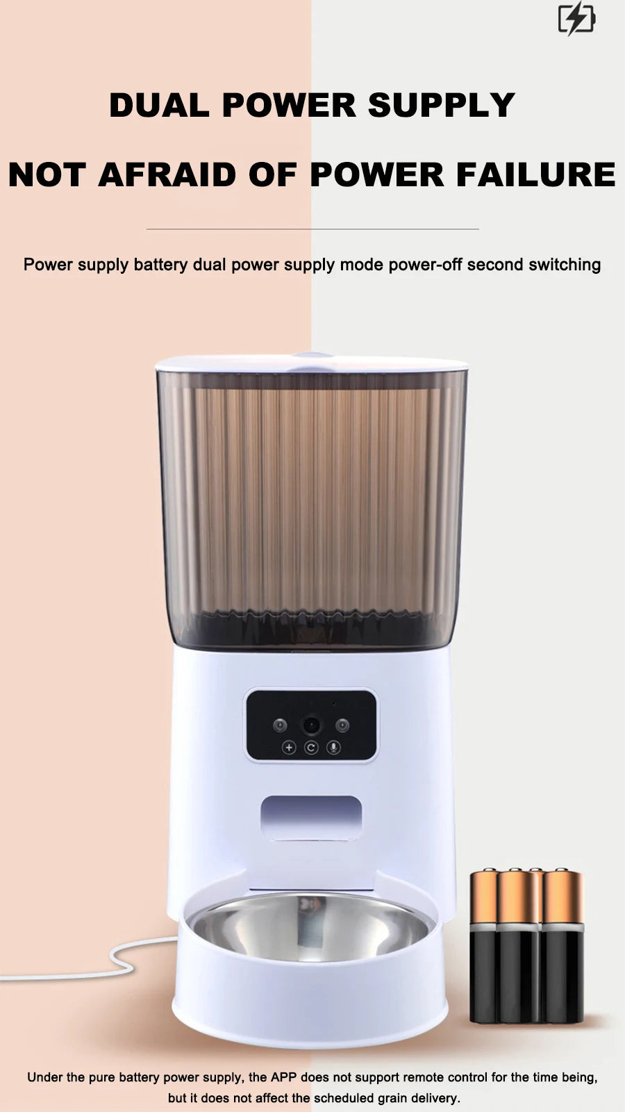 App Controlled Pet Feeder With Timer For Dogs And Cats