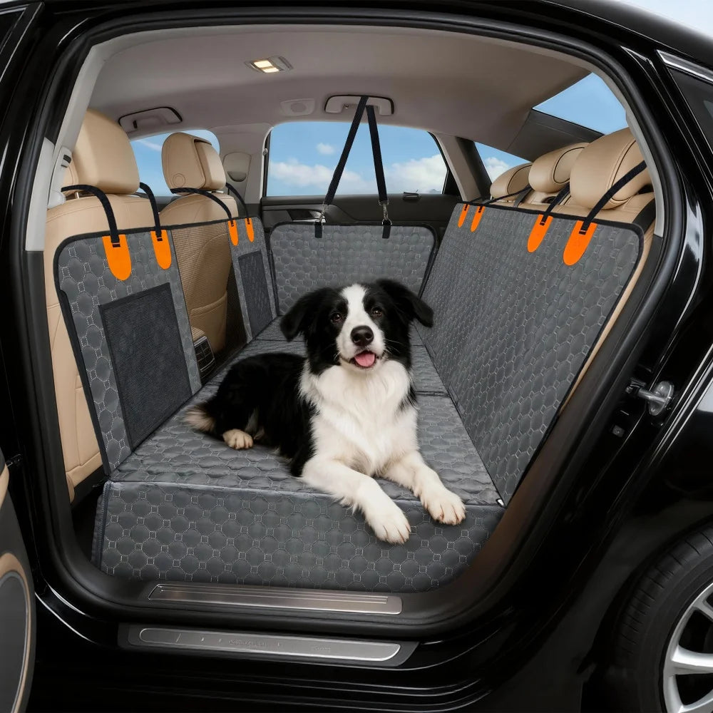 BORWART Waterproof Hard Bottom Dog Car Seat Extender and Hammock