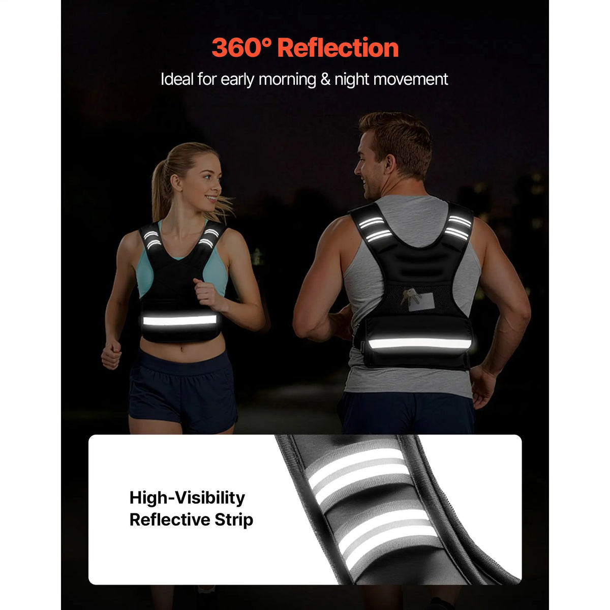 Adjustable Weighted Vest With Removable Packs for Strength Training