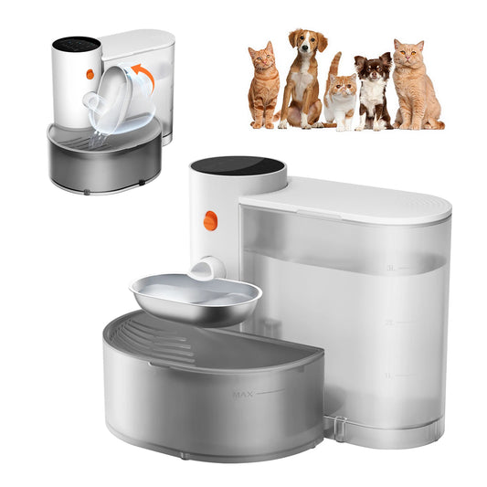Petgravity Stainless Steel Automatic Purifying Water Dispenser for Cats