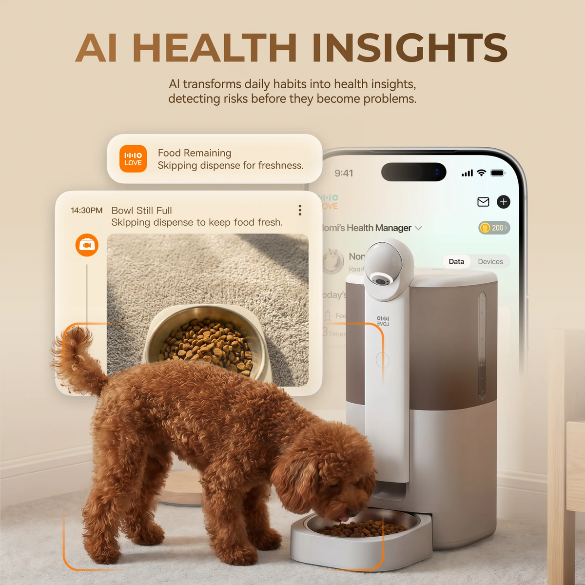HHOLOVE Smart Pet Feeder With 1080P Camera And App Control