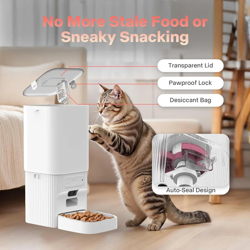 Nityers Smart Pet Feeder With HD Camera And App Control