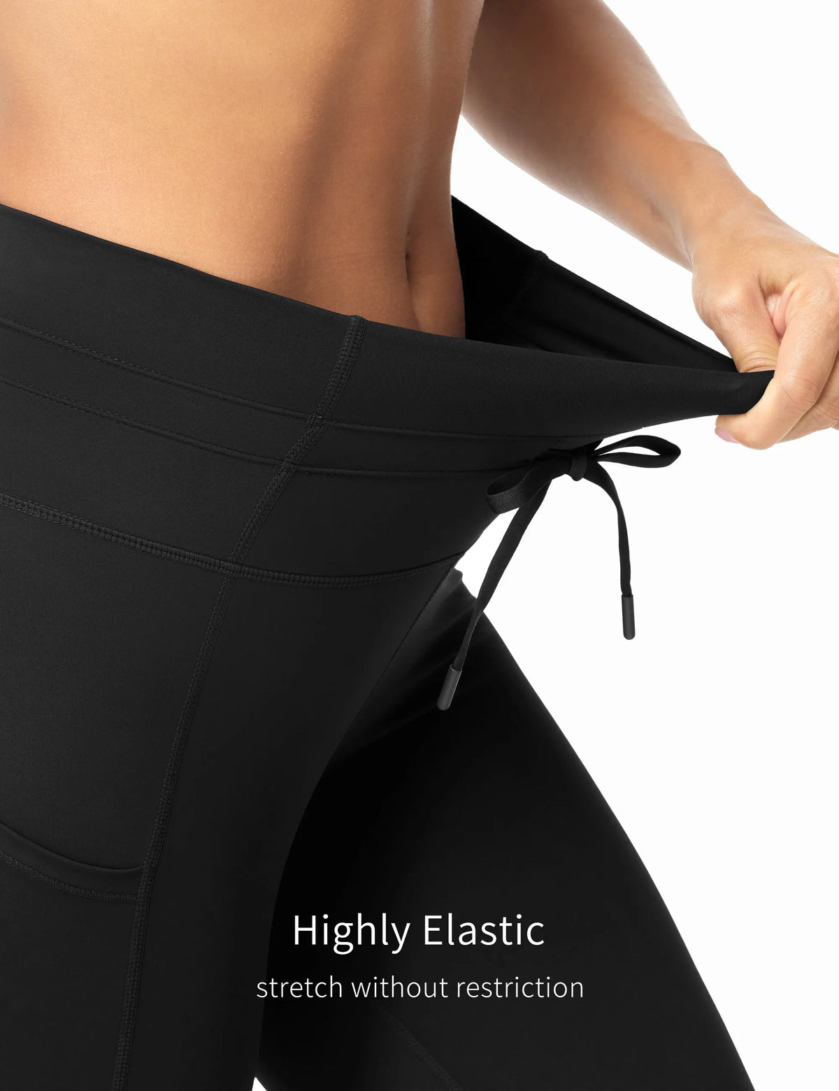 THE GYM PEOPLE Women's Drawstring Flare Yoga Leggings With Pockets