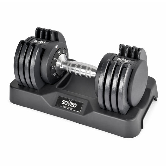 Adjustable Dumbbell Set With Fast Dial And Dual Lock System