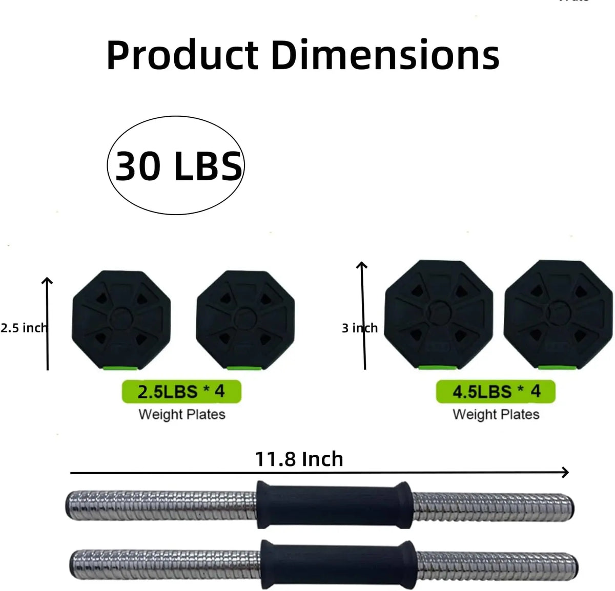 Adjustable Kettlebell and Dumbbell Set with Durable Iron Handle