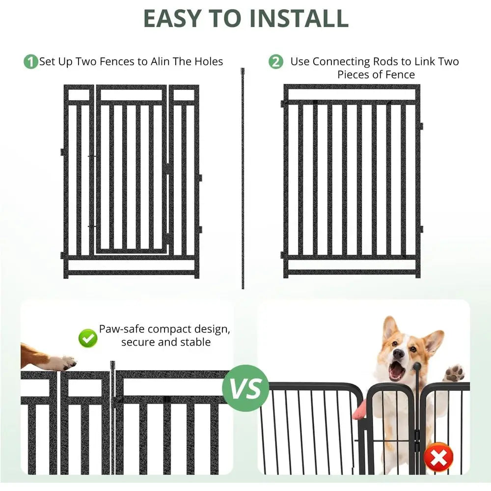 Portable Metal Dog Playpen for Indoor Outdoor and RV Camping