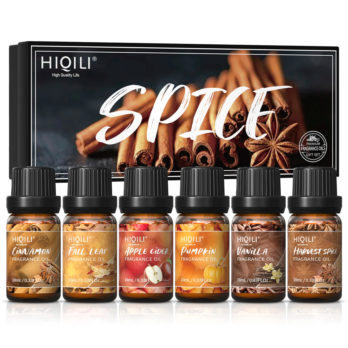 HIQILI Fragrance Oil Set for Aromatherapy and DIY Crafts