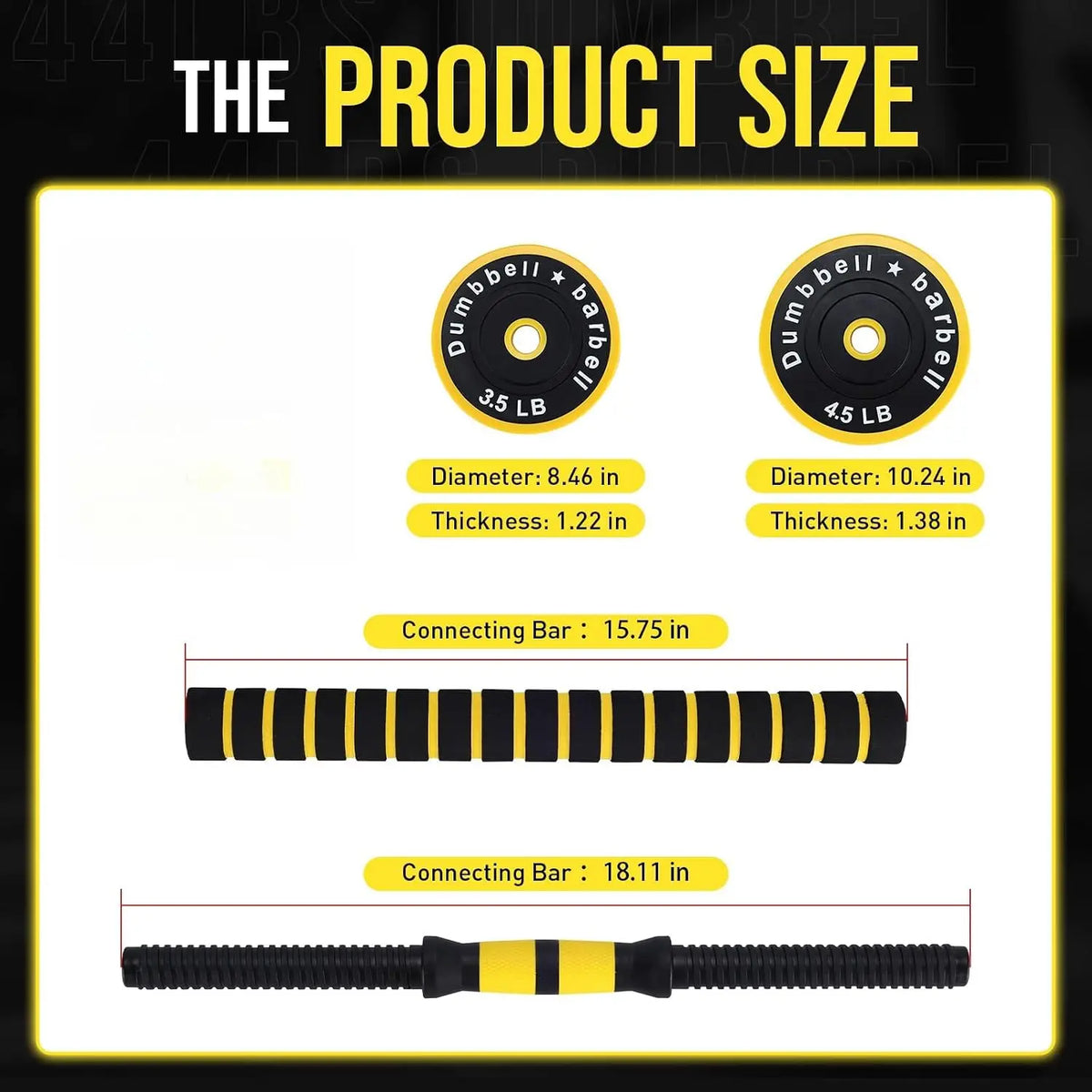 Adjustable Dumbbell and Barbell Set for Strength Training