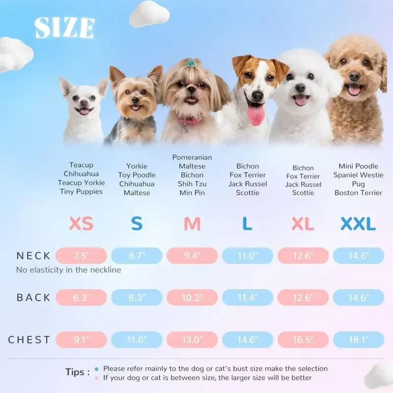 Breathable Summer Pet Shirt With Ruffled Sleeves For Dogs