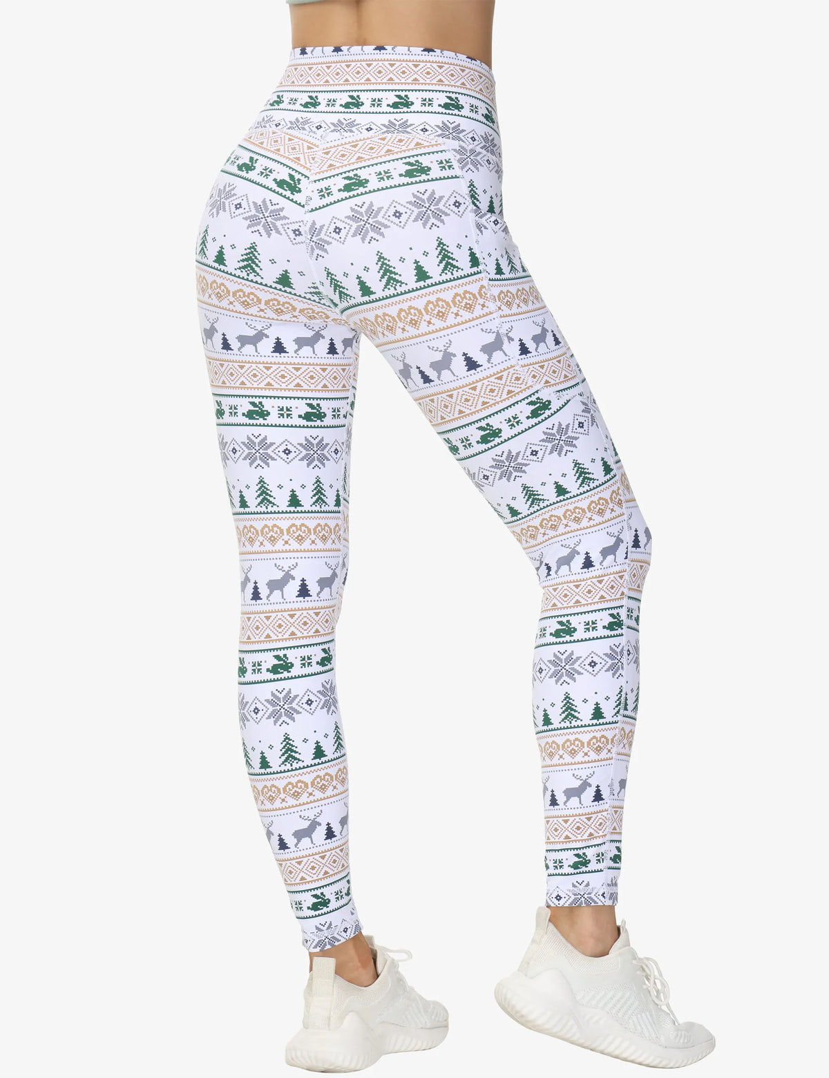 THE GYM PEOPLE Womens Cross Waist Tummy Control Yoga Leggings