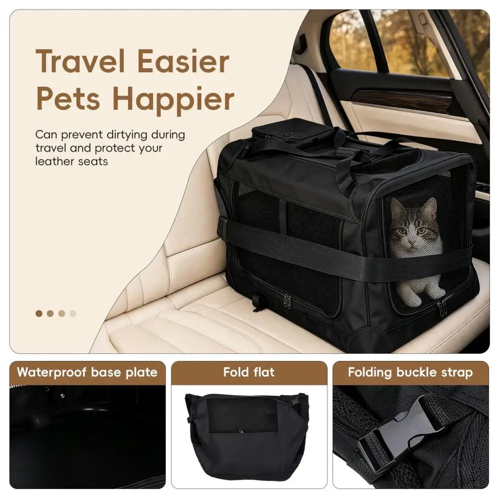 Rolling Cat Carrier With Wheels For Comfortable Pet Travel