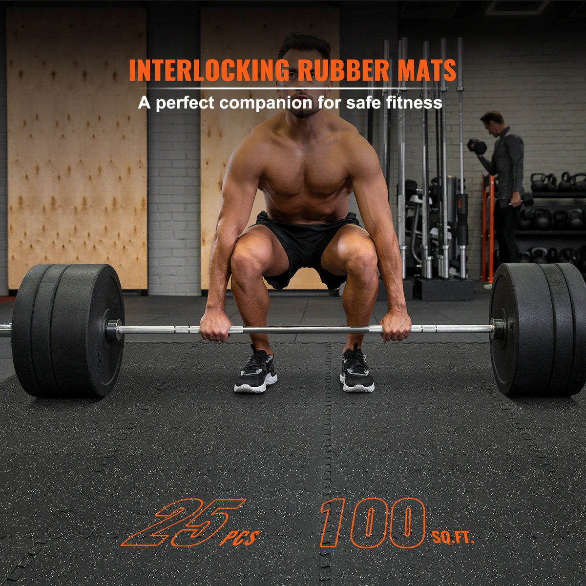SucceBuy Interlocking Gym Floor Mats For Home Workout And Fitness Training