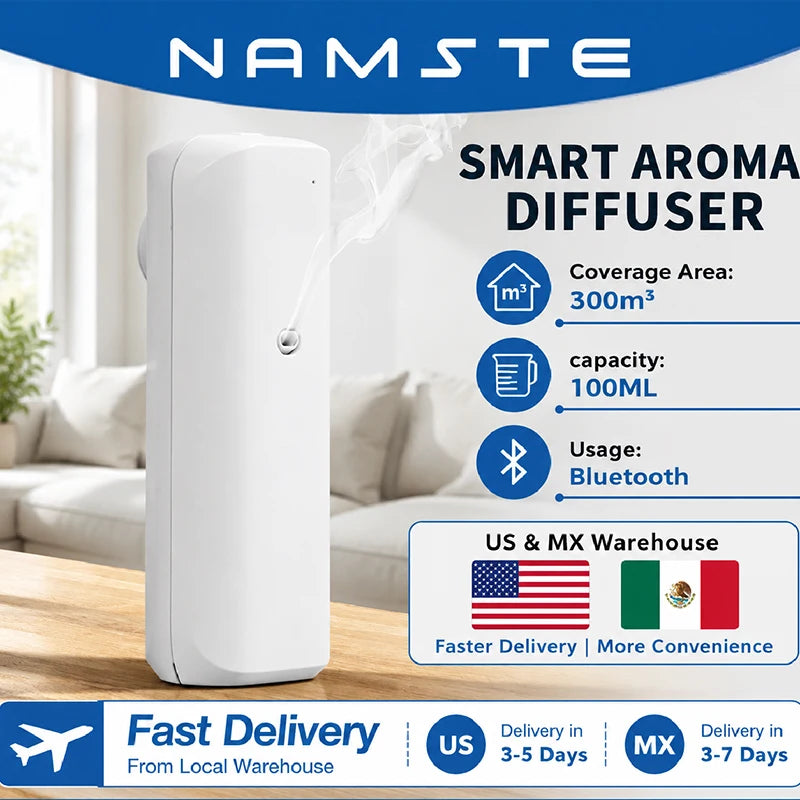 NAMSTE Bluetooth Aromatic Oil Diffuser Socket Style Home Fragrance Device