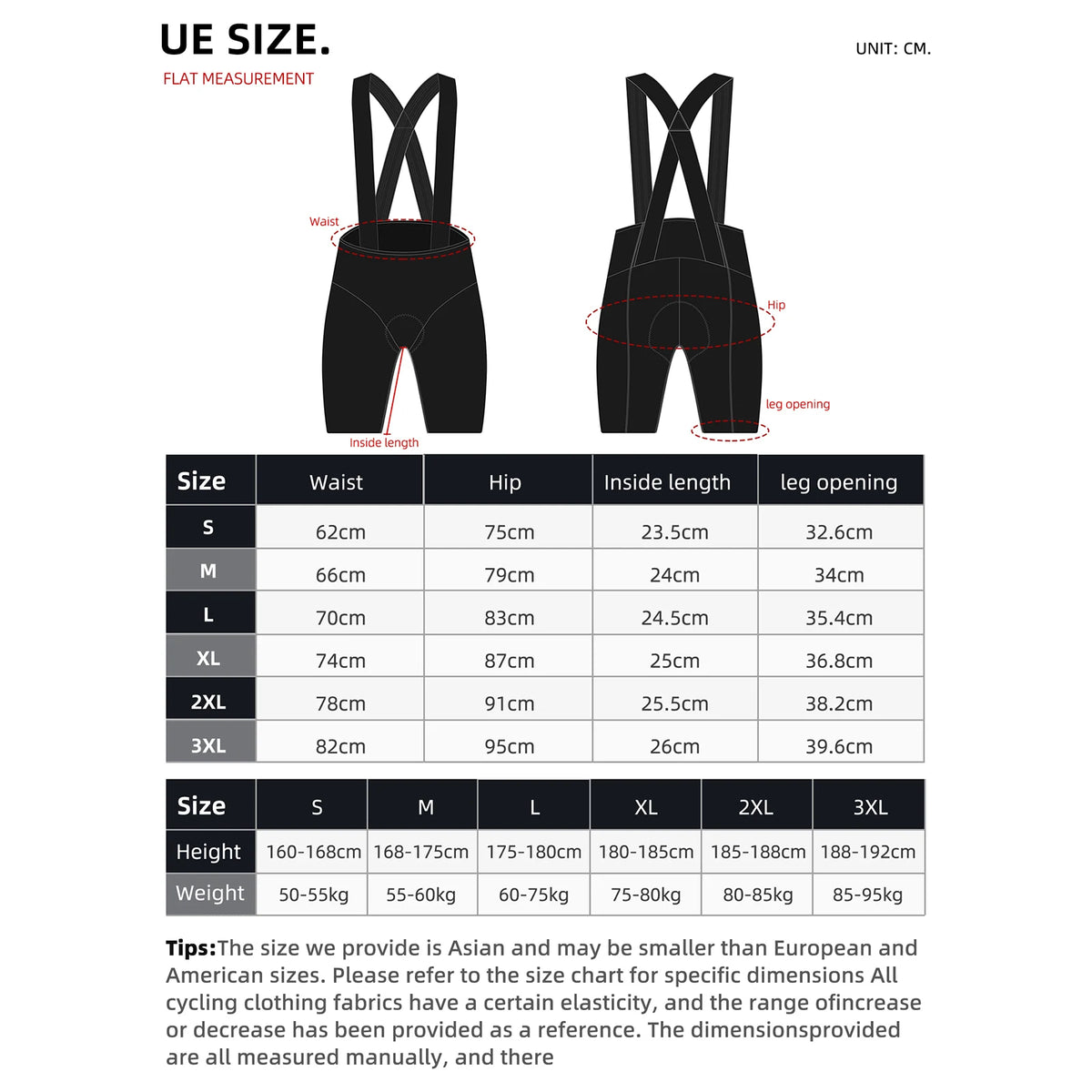 Cheji Men's Cycling Bib Shorts With Breathable Quick Drying Comfort