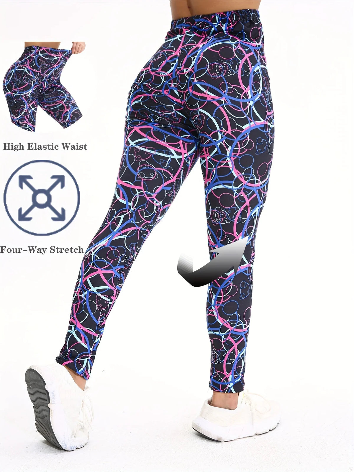Women's High Waist Yoga Leggings With Utility Pockets For Workout