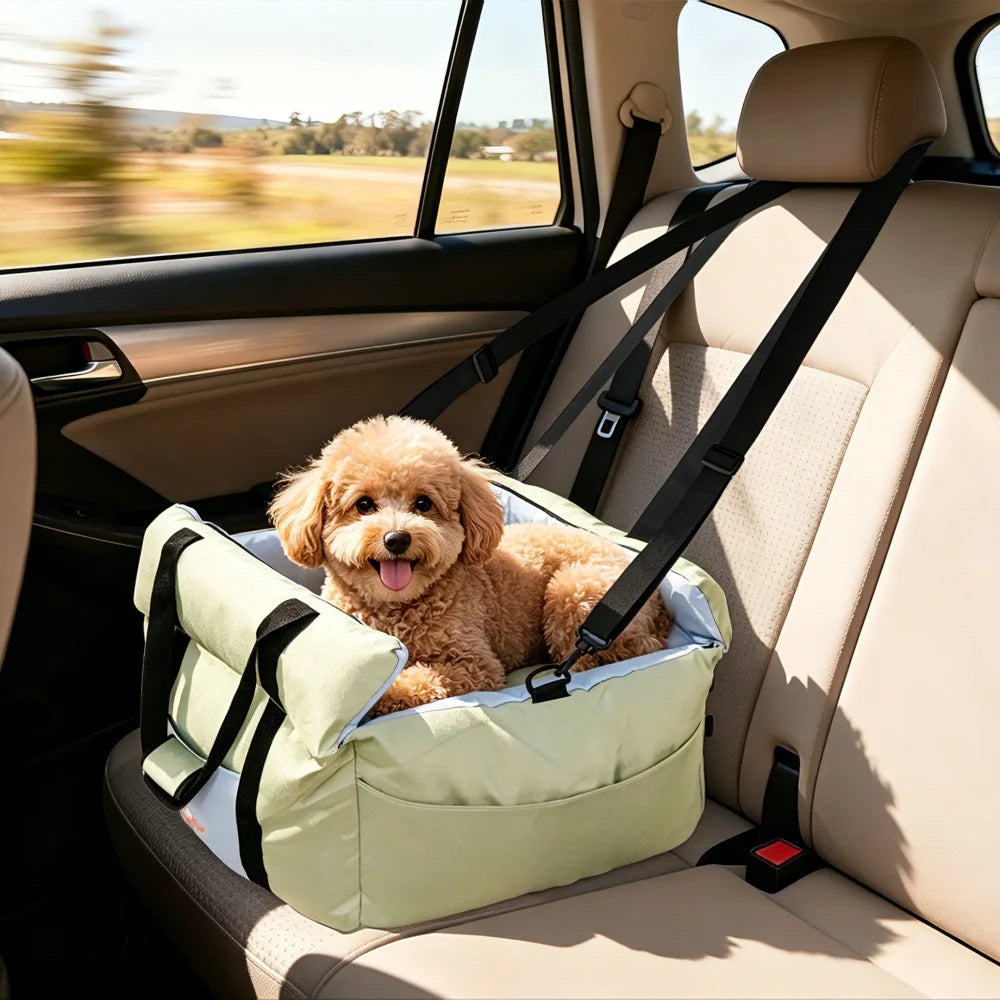 BORWART Portable Dog Car Seat Booster Travel Carrier