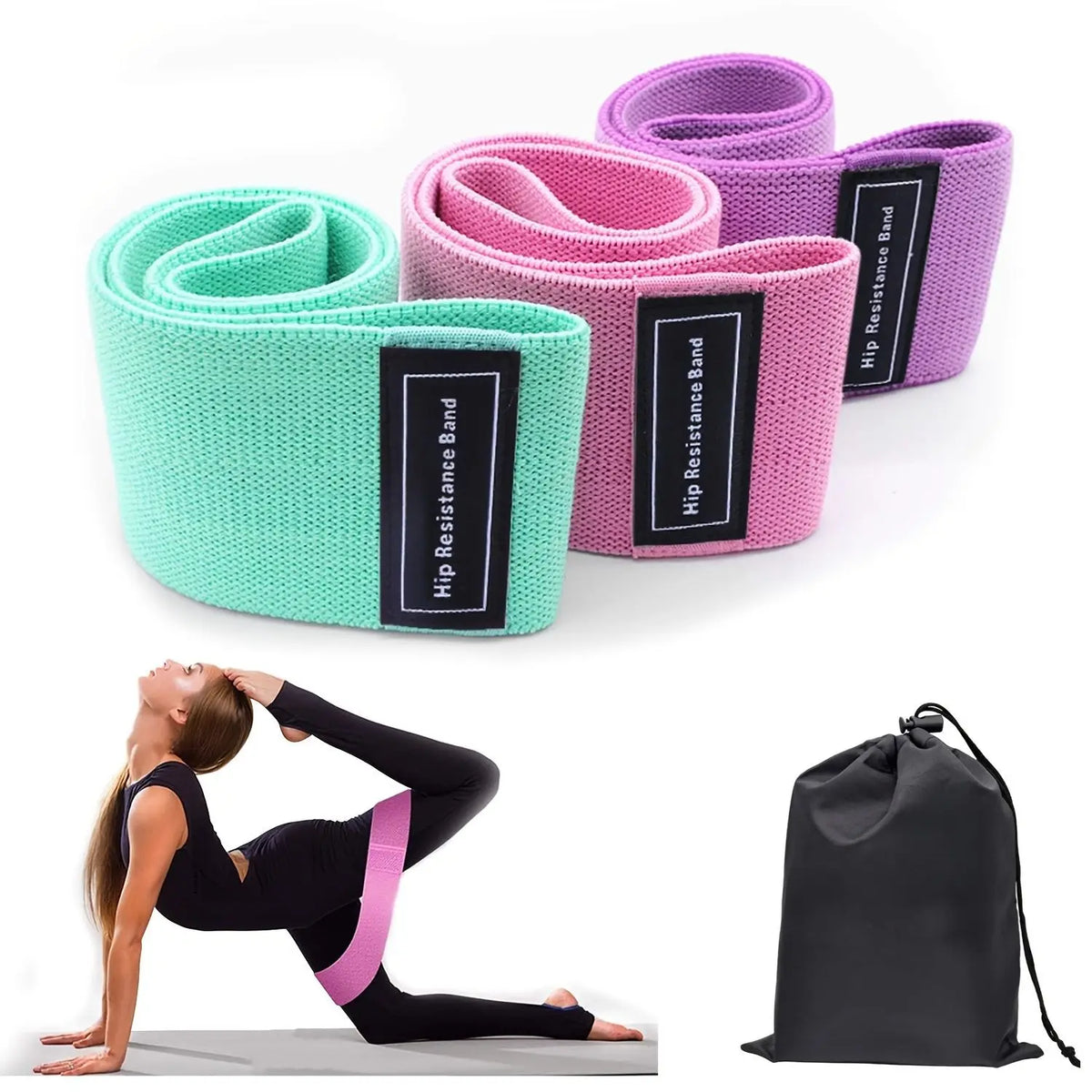 Resistance Bands Set For Legs Glutes And Home Workout Routine