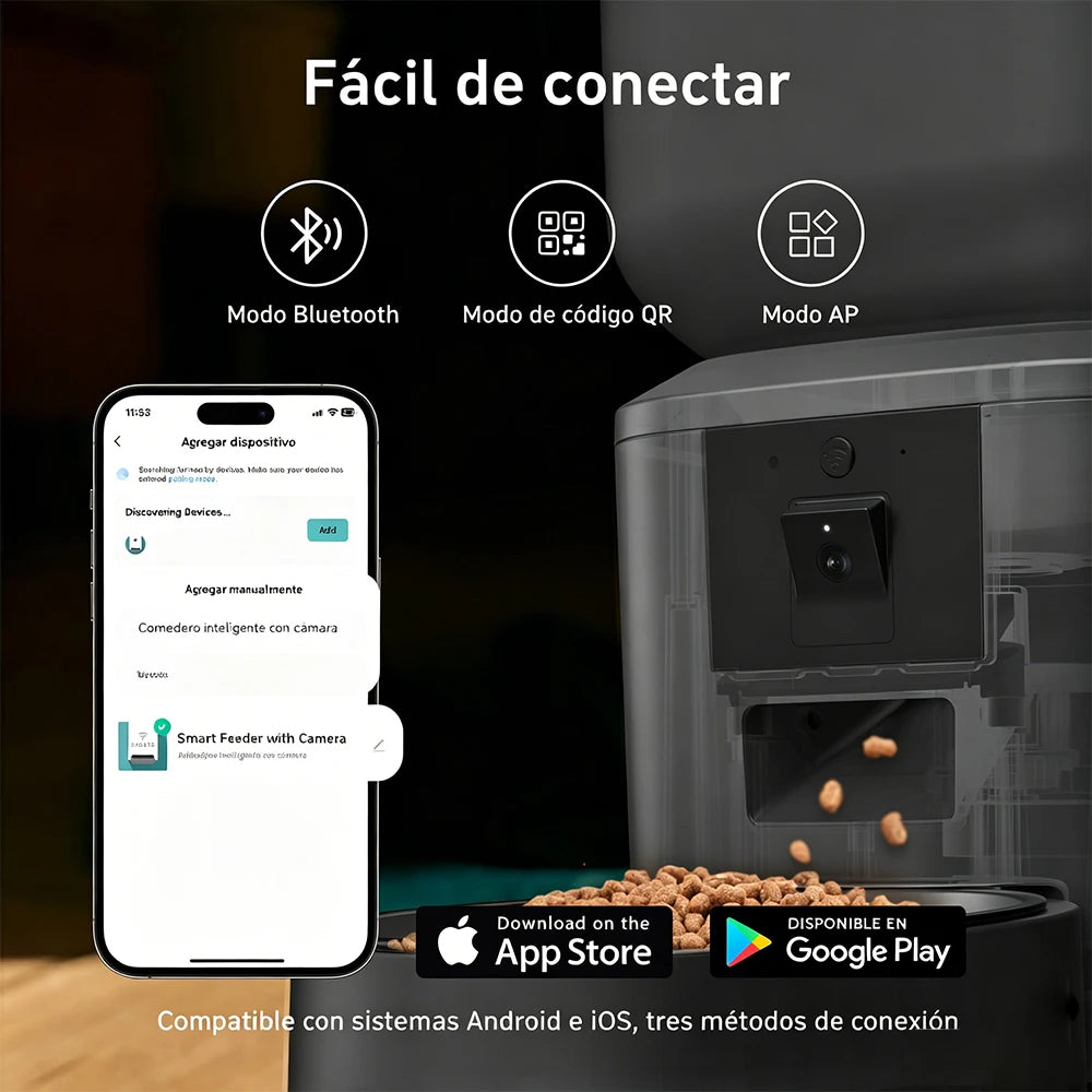 Nityers Smart Cat Feeder With 1080p Camera And Night Vision
