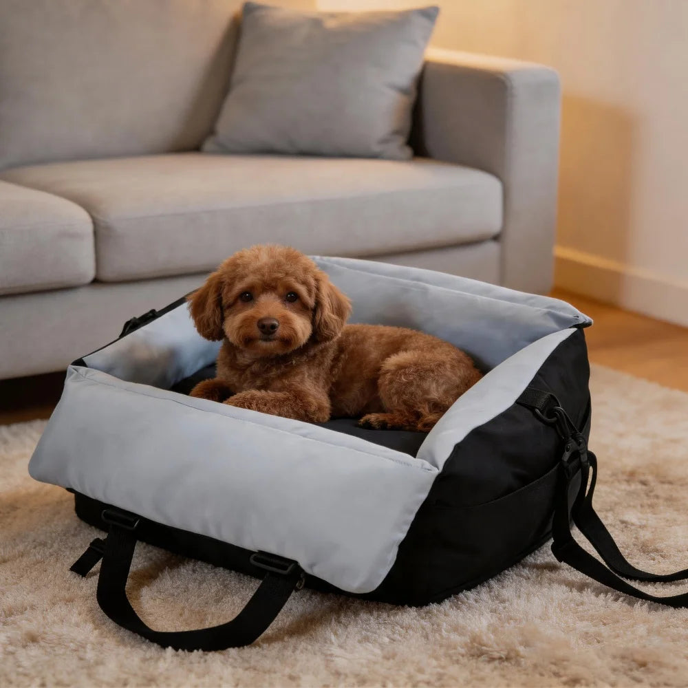 BORWART Portable Dog Car Seat Booster Travel Carrier