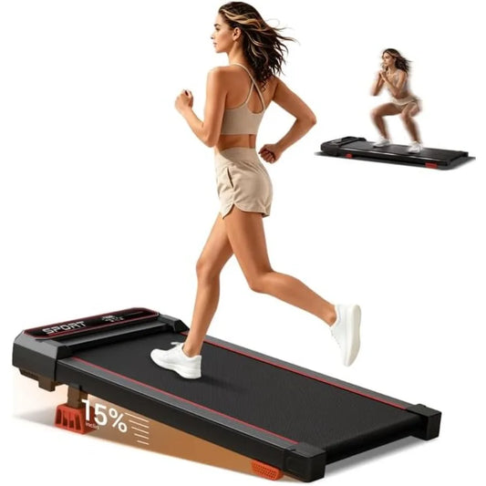 Incline Walking Pad With Vibration Plate For Home Fitness