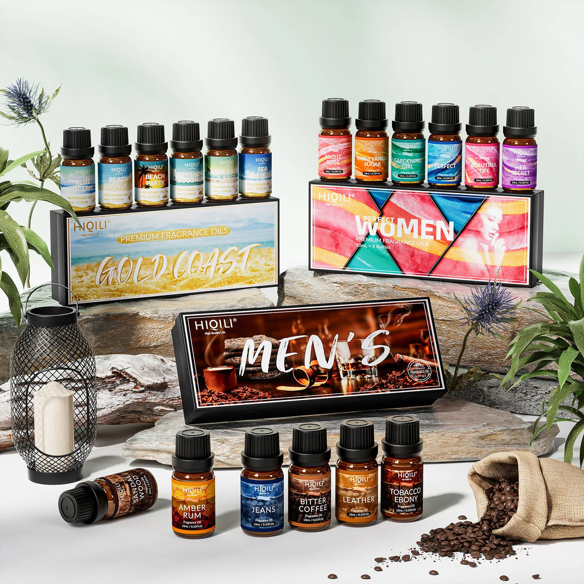 HIQILI Fragrance Oil Set for Aromatherapy and DIY Crafts