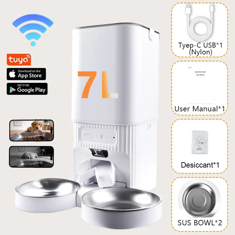 Nityers Smart Pet Feeder With HD Camera And App Control