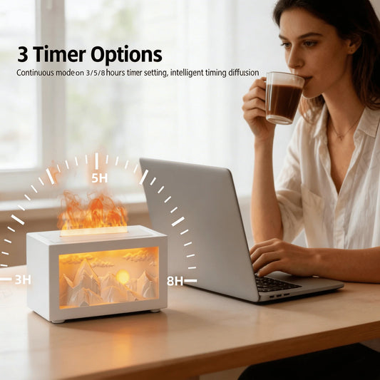 Sunrise Mountain Ultrasonic Aromatherapy Air Diffuser Humidifier