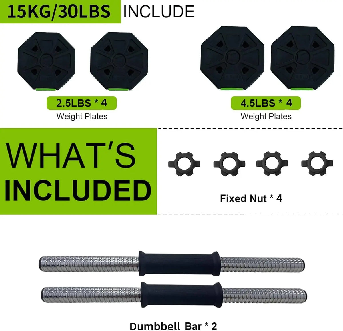 Adjustable Kettlebell and Dumbbell Set with Durable Iron Handle