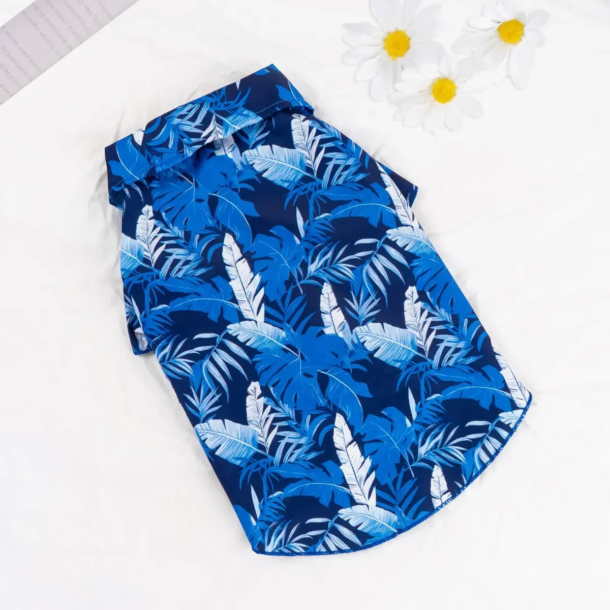 Hawaiian Tropical Print Pet Shirt Apparel for Dogs and Cats