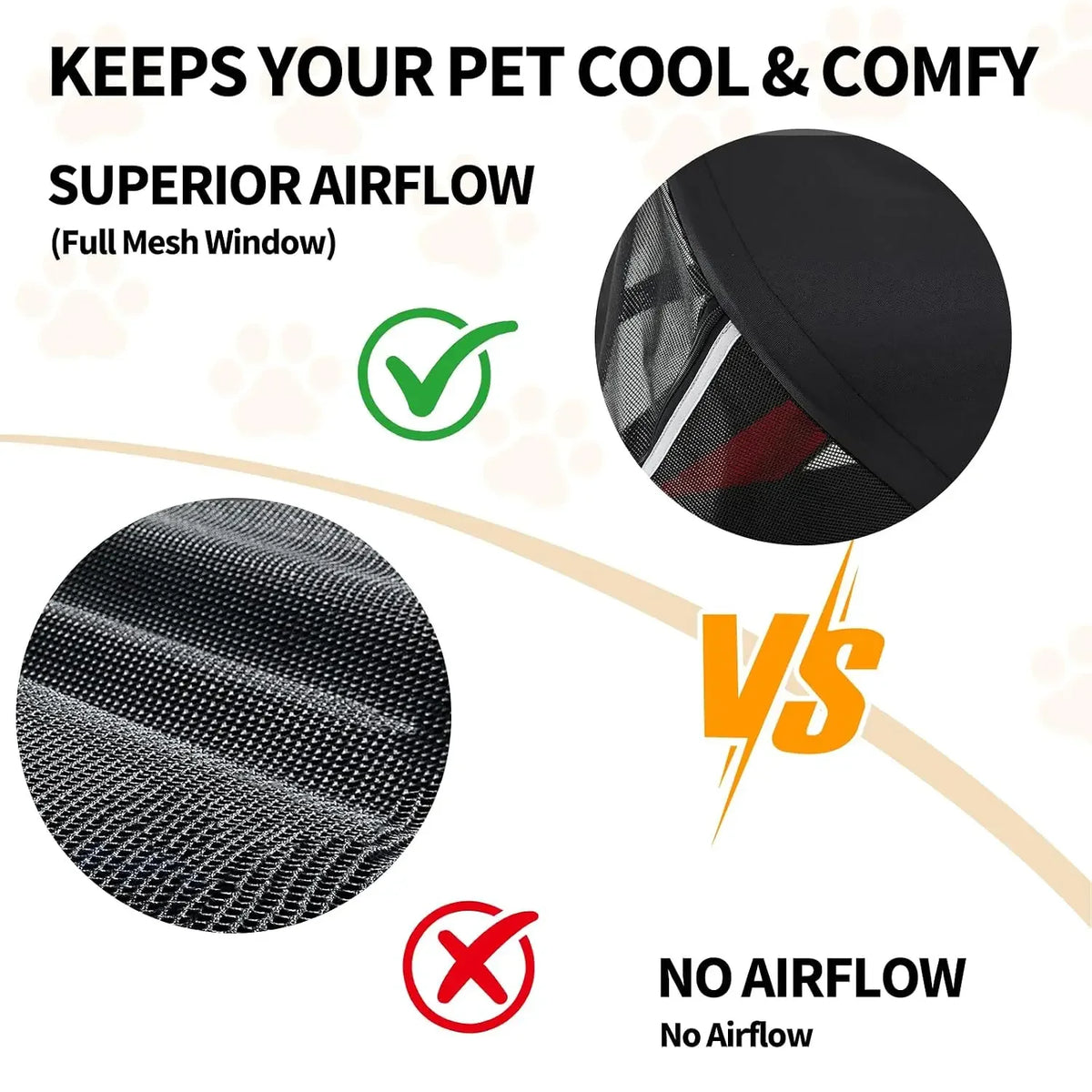 Garvee Foldable Pet Stroller With Mesh Ventilation And Removable Bed