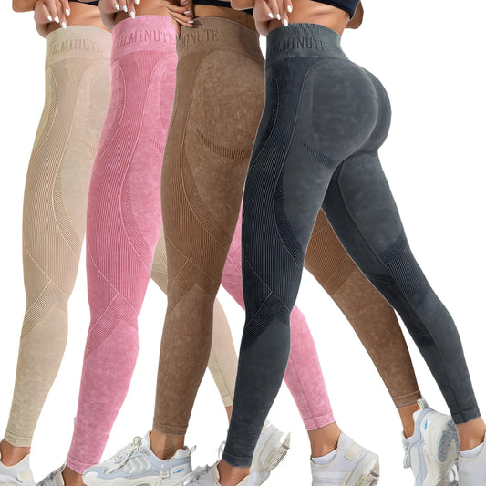 Womens High Waisted Seamless Butt Lifting Yoga Leggings