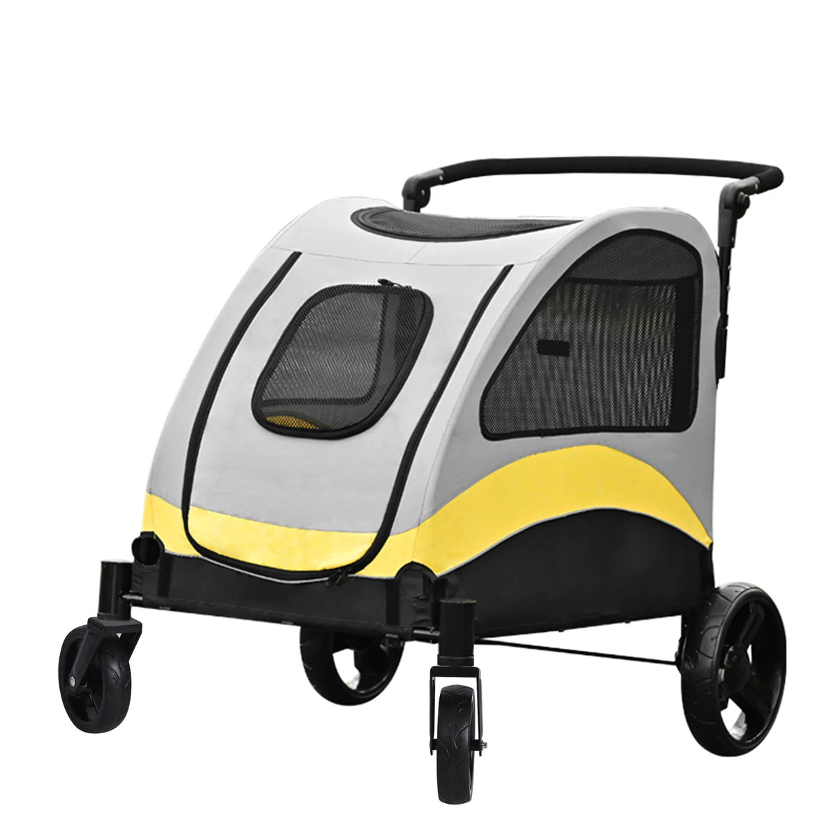 Foldable Four Wheel Pet Stroller for Dogs and Cats