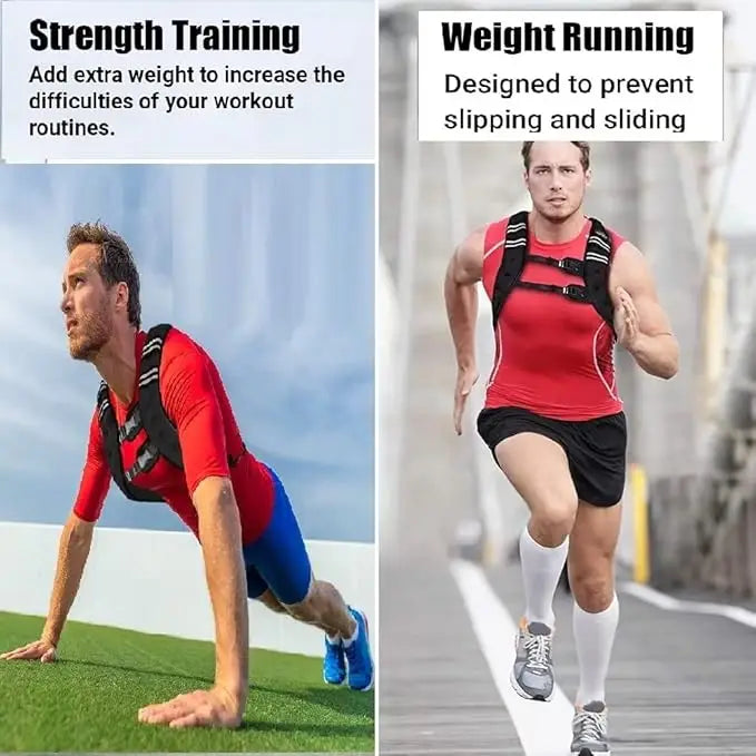 Weighted Workout Vest for Strength Training, Jogging, Cardio and Walking