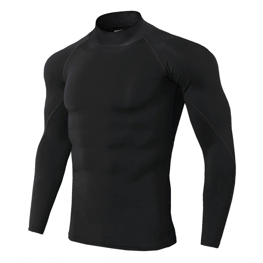 Mens Quick Dry Compression Athletic Shirt for Running and Gym
