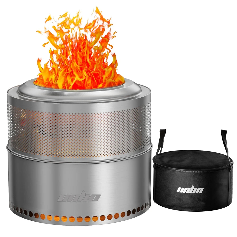 Portable Stainless Steel Smokeless Outdoor Fire Pit For Wood Burning