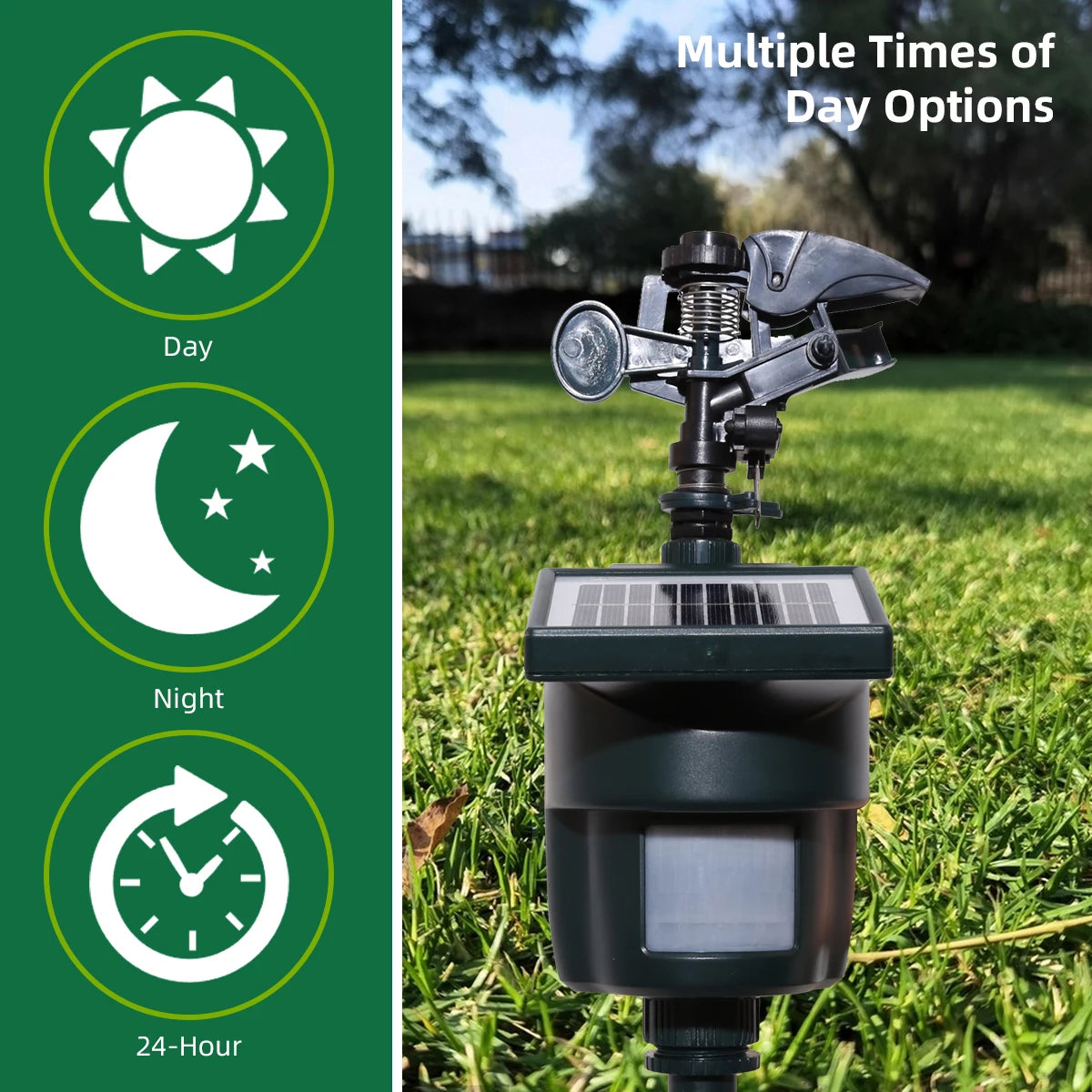 Yardeen Solar Motion Activated Sprinkler With Day And Night Detection