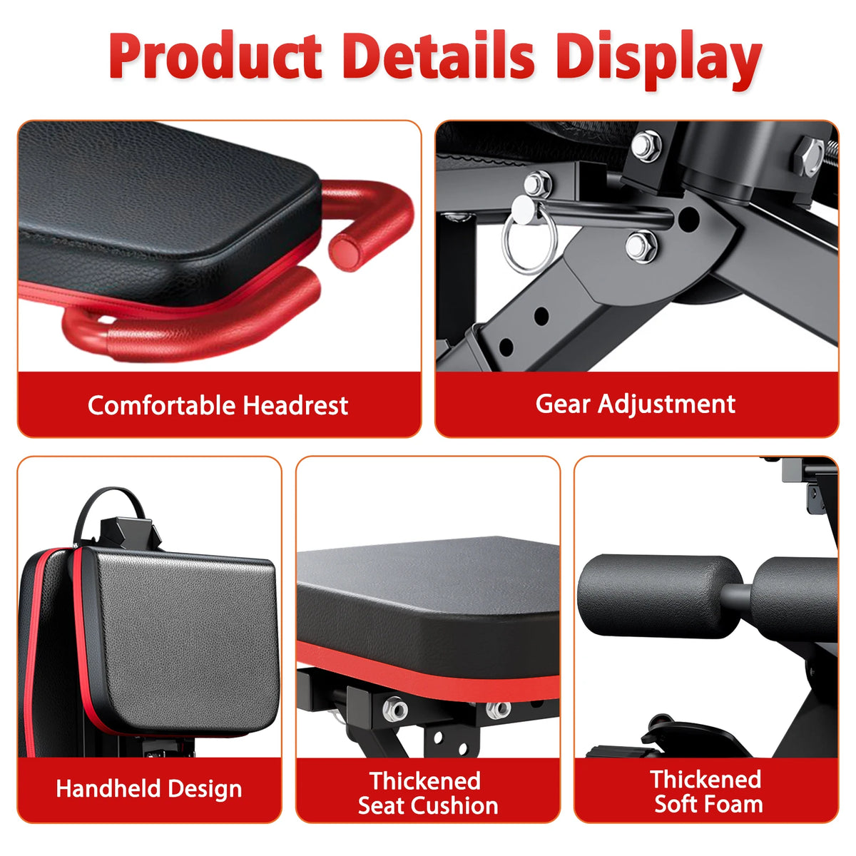 Foldable Multi Functional Dumbbell Bench for Full Body Strength Training