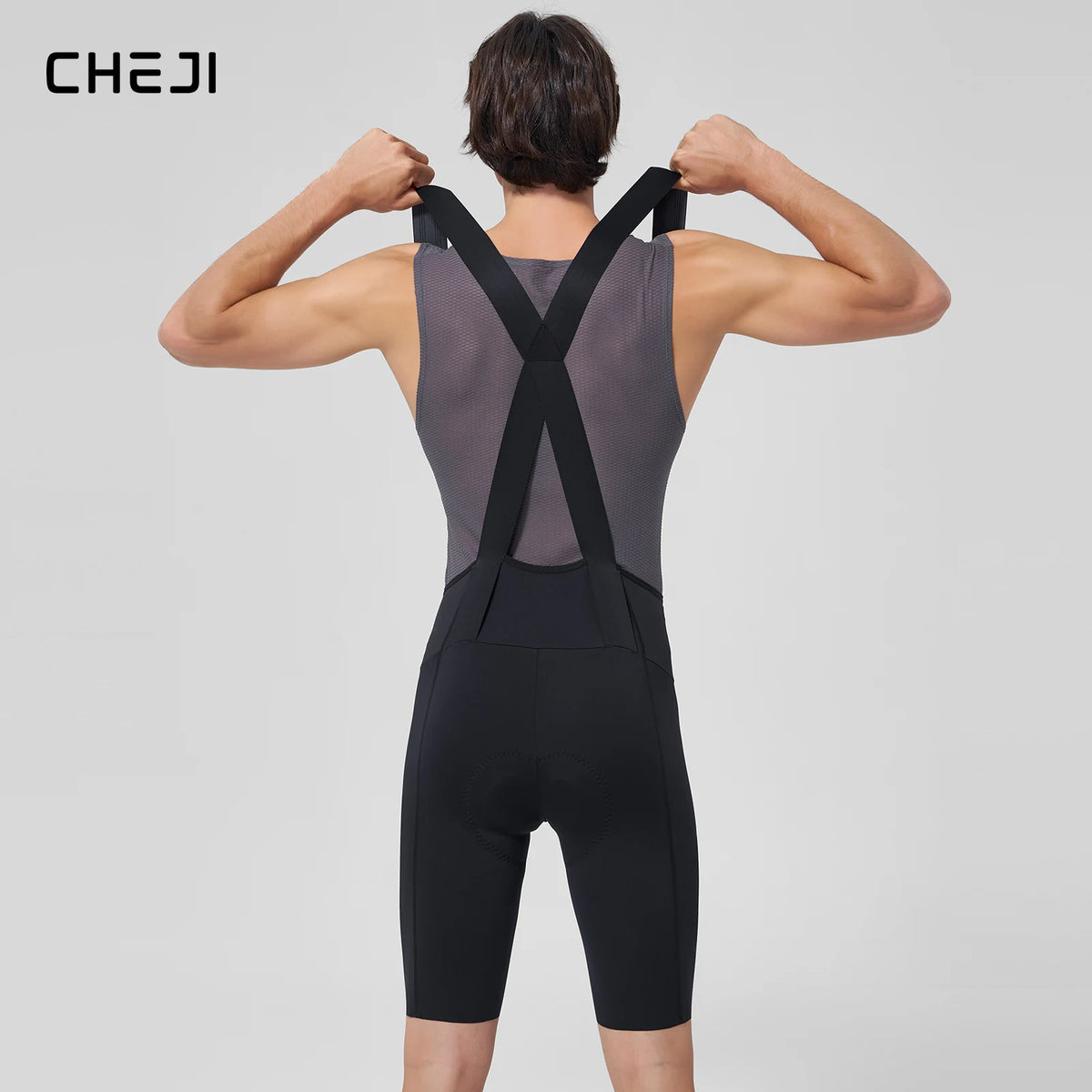 Cheji Men's Cycling Bib Shorts With Breathable Quick Drying Comfort